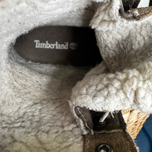 Timberland Women’s Sz 8.5  Teddy Fleece Fold-Down Waterproof Outdoor Boot  Snow - Picture 14 of 16